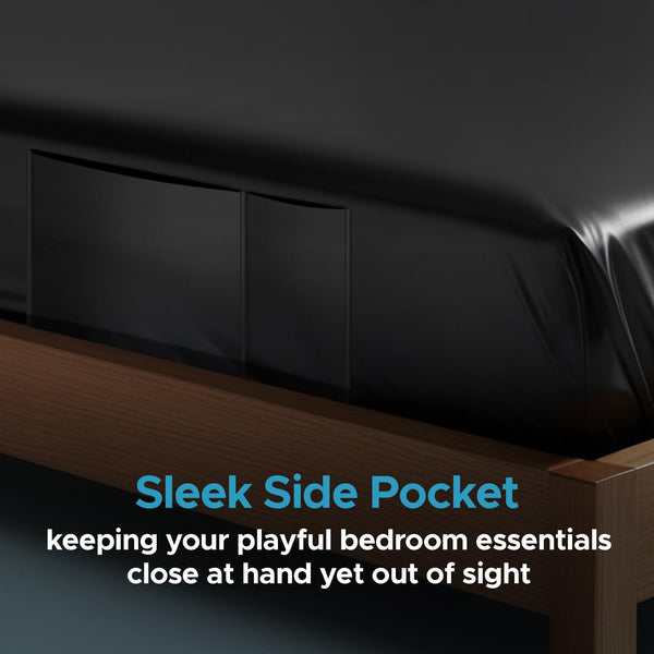 Waterproof Vinyl Fitted Massage Bed Sheet with Side Pocket