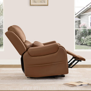 Power Lift Recliner Chair with Heat and Massage – Genuine Leather