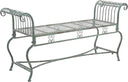 Iron Garden Bench – Antique Scrollwork, 2-Person Outdoor Seat