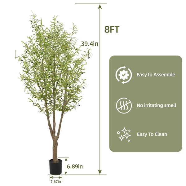 8FT Artificial Olive Tree Indoor