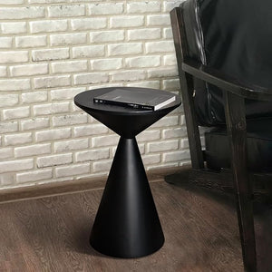 Round Metal Accent End Table