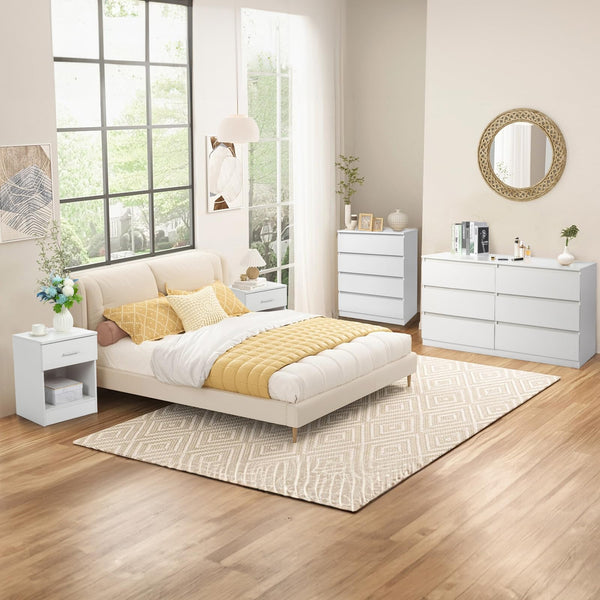 4-Drawer Dresser Chest of Drawers with Anti-Tip Device