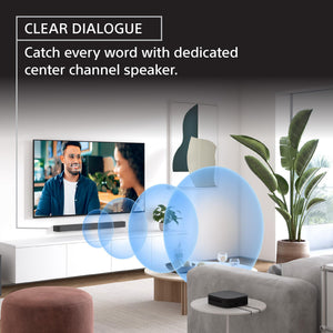 5.1ch Home Theater Soundbar System with Subwoofer & Rear Speakers
