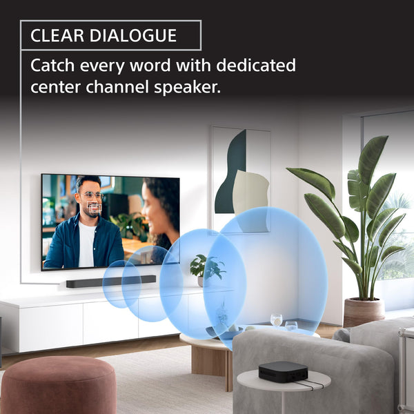 5.1ch Home Theater Soundbar System with Subwoofer & Rear Speakers