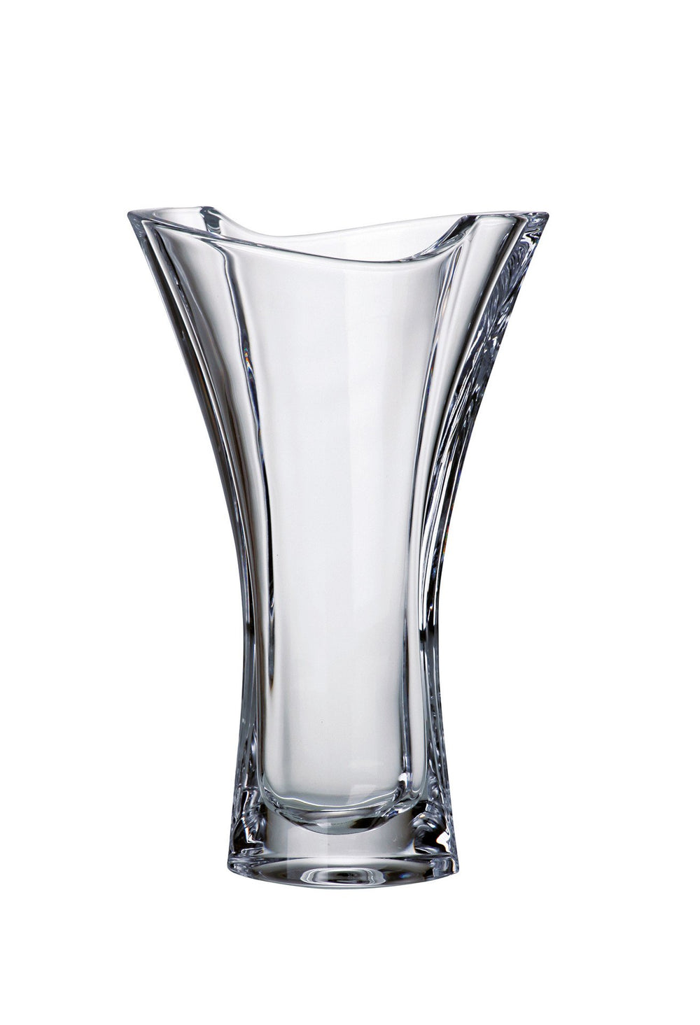 Lead-Free Crystalline Glass Trumpet Vase