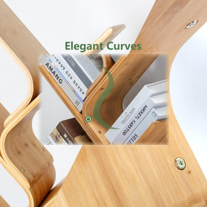 8-Tier Bamboo Tree Bookshelf
