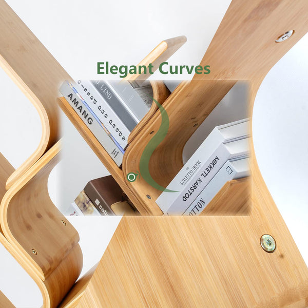 8-Tier Bamboo Tree Bookshelf
