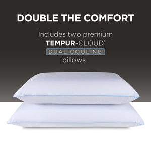 Dual Cooling Memory Foam Bed Pillow 2-Pack