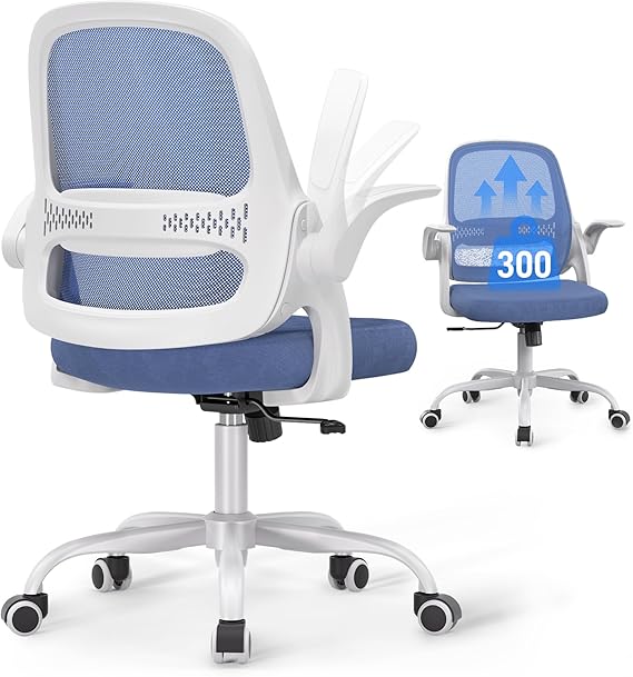 Ergonomic Mesh Office Chair with Flip-Up Arms