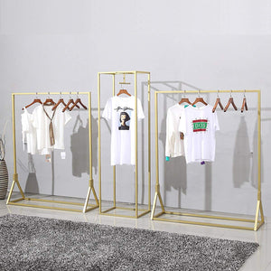 Heavy Duty Metal Garment Rack – Floor-Standing Clothing Display