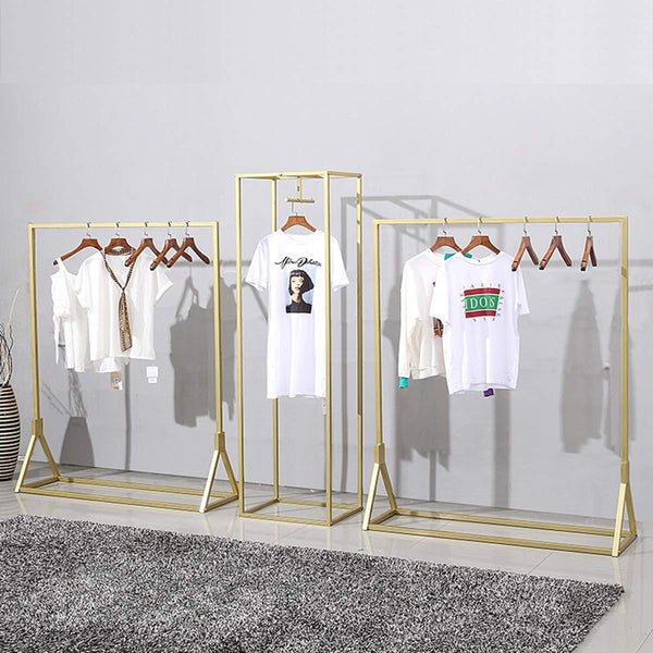 Heavy Duty Metal Garment Rack – Floor-Standing Clothing Display