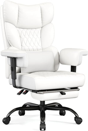 Big & Tall High-Back Executive Office Chair with Footrest