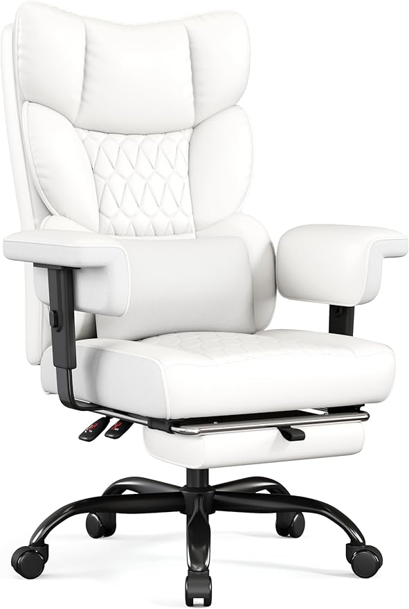 Big & Tall High-Back Executive Office Chair with Footrest