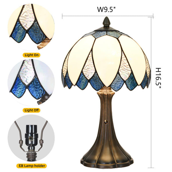 Tiffany Stained Glass Lotus Table Lamp