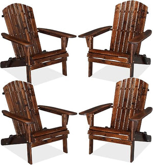 Folding Adirondack Chair – Solid Fir Wood, Outdoor