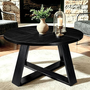 Round Coffee Table 31.5" with Open Storage
