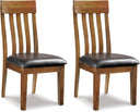 Contemporary Upholstered Dining Side Chairs, Set of 2