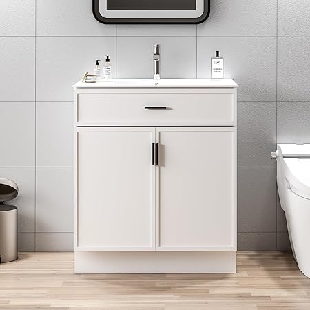48-Inch Bathroom Vanity with Sink and Wood Cabinet