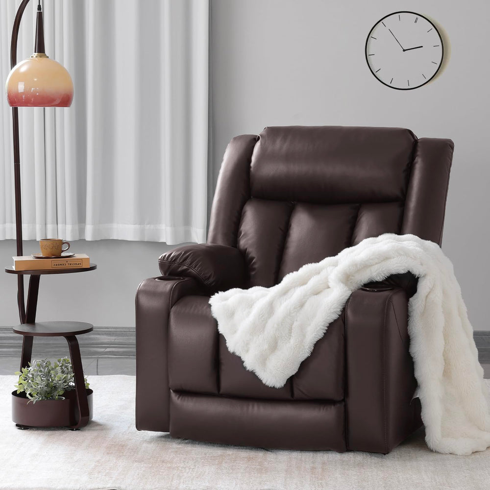 Power Lift Recliner Chair with Massage & Heat — Oversized, 400 lbs