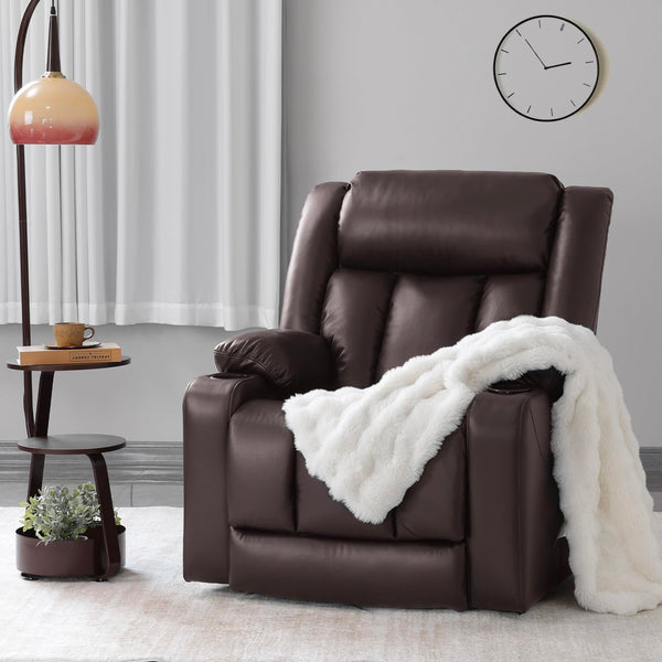 Power Lift Recliner Chair with Massage & Heat — Oversized, 400 lbs