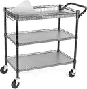 3-Tier Heavy Duty Rolling Utility Cart with Wheels