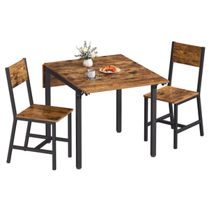 Extendable Dining Table Set with 2 Chairs