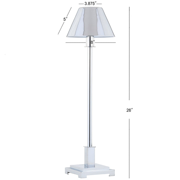 26" Modern LED Table Lamp with Metal Empire Shade