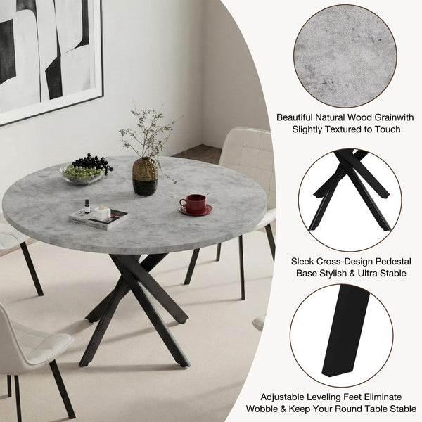 Round Dining Table Set for 4