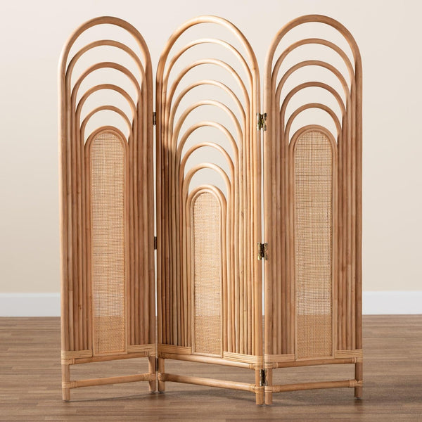 Bohemian Rattan Room Divider – Queen Headboard Style
