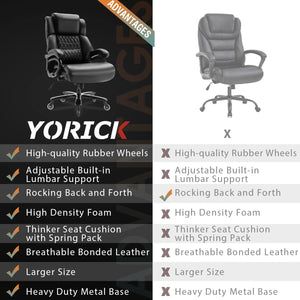 High Back Big & Tall Executive Office Chair – 400 lbs Capacity