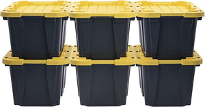 Heavy Duty Stackable Storage Bins with Lids – 5 & 12 Gallon