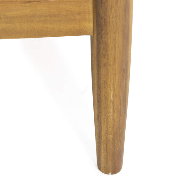 Outdoor Acacia Wood Loveseat Set with Coffee Table