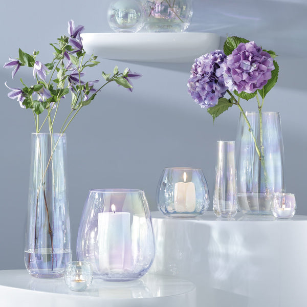 Mother of Pearl Handpainted Lantern Vase