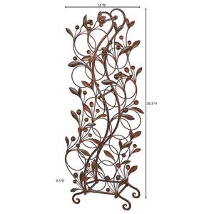 Metal Floor Wine Rack – 10 Bottle Freestanding Organizer