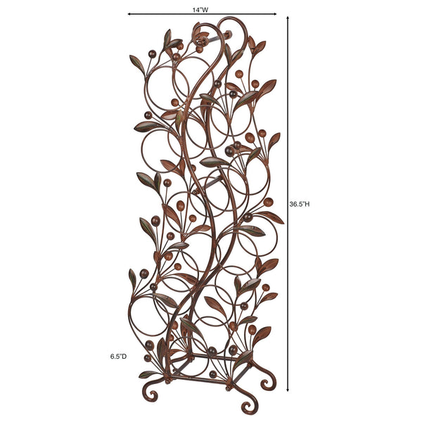 Metal Floor Wine Rack – 10 Bottle Freestanding Organizer