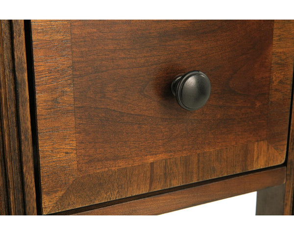 Chairside End Table with Drawer and Fixed Shelf