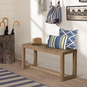 Farmhouse Solid Wood Entryway Bench