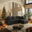 Modular L-Shape Sectional Sofa with Ottoman | Cloud Foam Couch