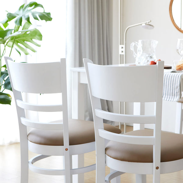 Ladder Back Dining Chairs Set of 2