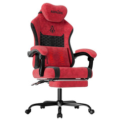 Ergonomic High-Back Gaming Chair with Massage Lumbar Support & Footrest