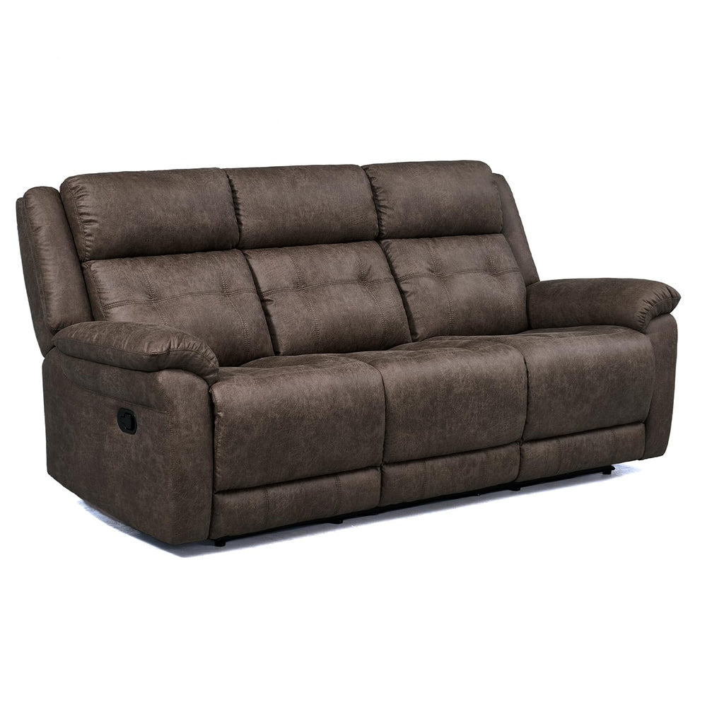 Oversized 3-Seater Manual Recliner Sofa – 86" Wide, No Assembly