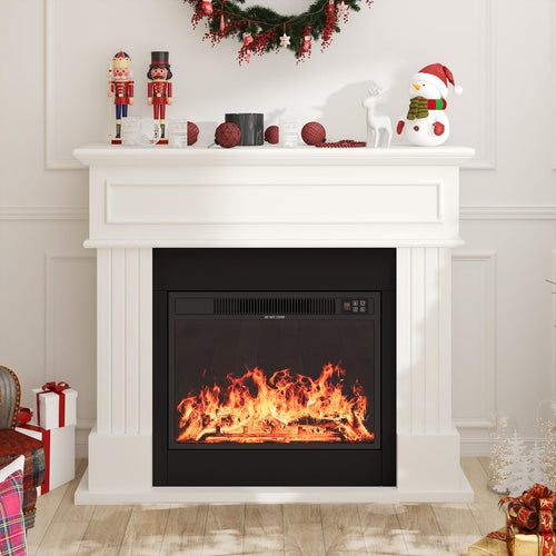 43" Electric Fireplace with Mantel TV Stand