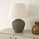 20-Inch Two-Tone Glossy Ceramic Table Lamp