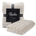 Faux Fur Plush Throw Blanket 50x60