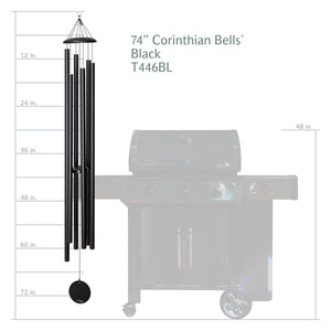 74-Inch Aluminum Wind Chime – Pentatonic Tuned Outdoor Patio Decor