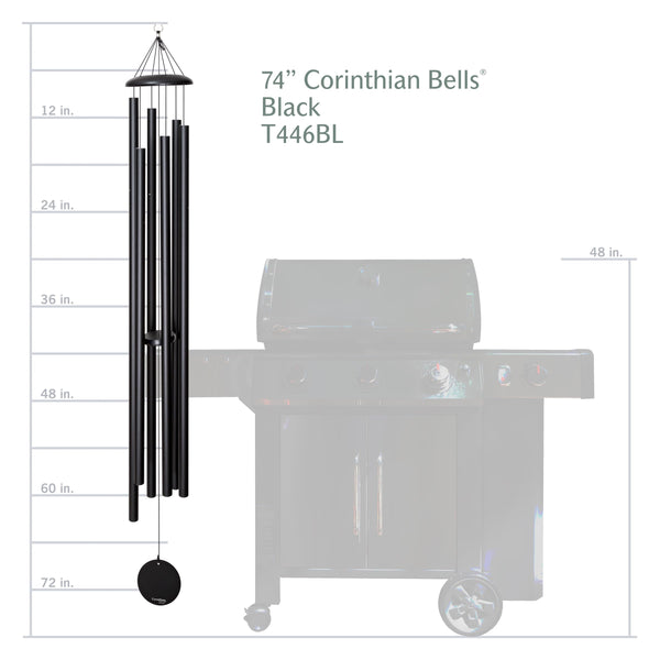 74-Inch Aluminum Wind Chime – Pentatonic Tuned Outdoor Patio Decor
