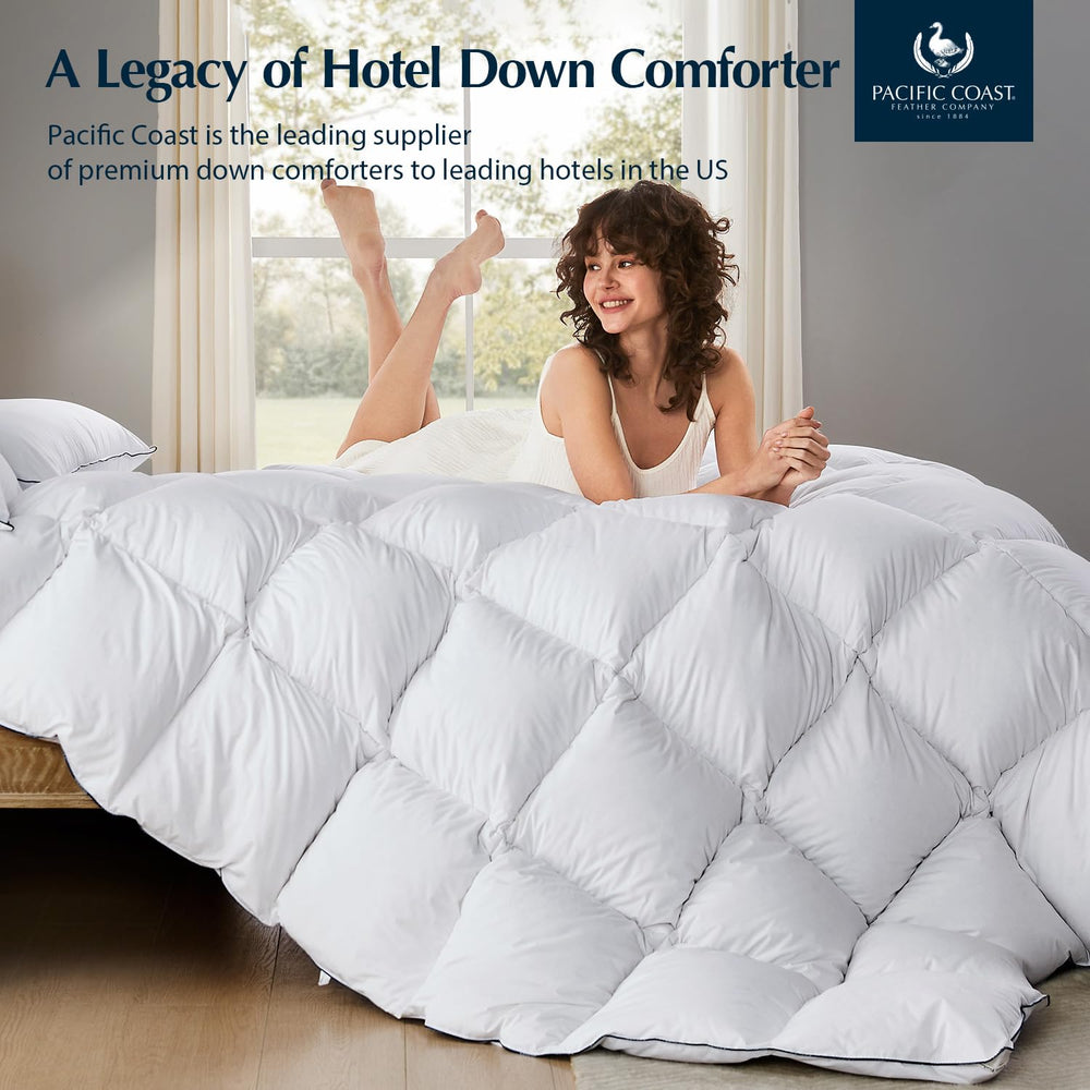White Goose Feather Down Comforter – All Season Duvet Insert