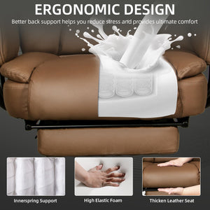 Big and Tall Reclining Office Chair with Footrest