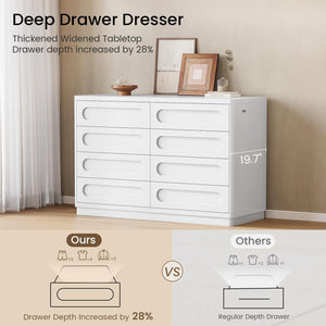 8-Drawer Dresser with Deep Drawers