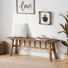 Solid Wood Entryway Bench